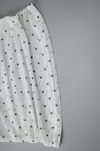 Polka Dot Mesh Patchwork Plunge V Cami