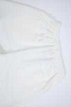 Distressed Script Graphic Wide Leg Sweatpants