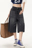 Vintage High Waist Cropped Wide Leg Jeans
