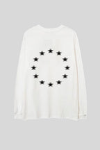 Shadow Figure Star Graphic Oversized Sweatshirt