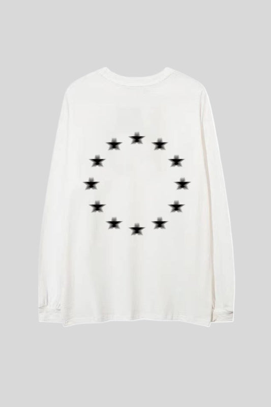 Shadow Figure Star Graphic Oversized Sweatshirt