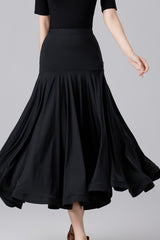 Ballroom Performance Flared Maxi Skirt