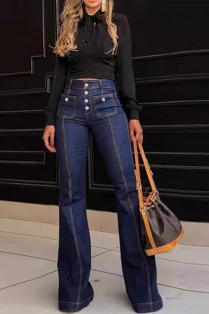 Stretch Slim Fit Flare Jeans Secondary image