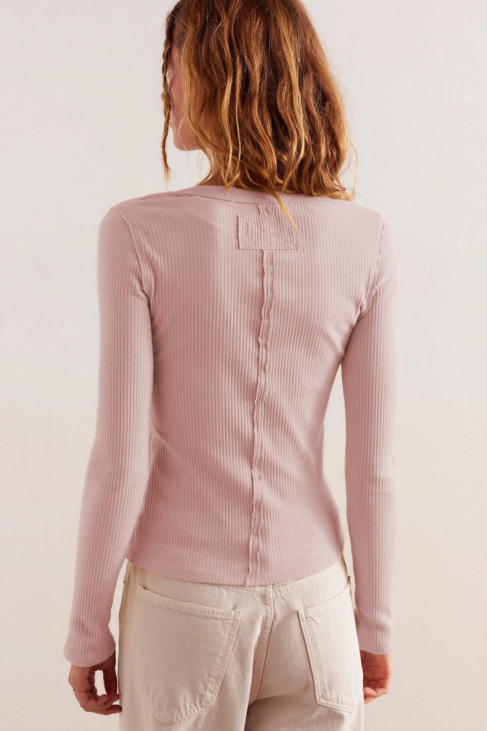 Solid Color Ribbed Cardigan