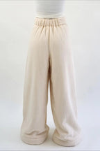 Warm Fleece Lined Solid Knit Pants