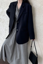 Split Back Relaxed Fit Blazer