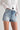 Blue High Waist Washed Minimalist Denim Shorts Secondary image