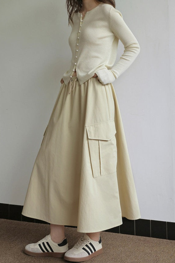 Sleek Wool Knit Cardigan