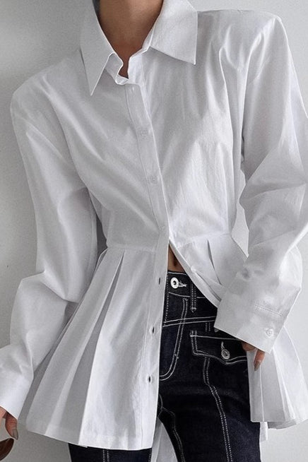 Elegant Cotton Tie Blouse Main image