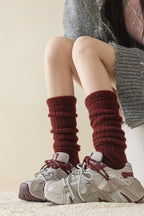 Foot Stirrup Cozy Ribbed Leg Warmers