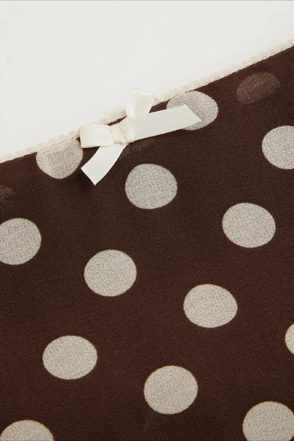High Waist Polka Dot Chiffon Mermaid Midi Skirt