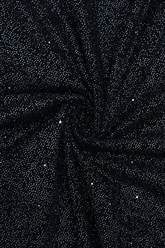 Metallic Mesh Scarf Strapless Formal Dress
