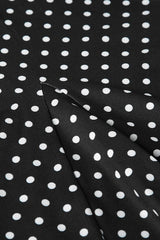 Contrast Polka Dot Fishtail Skirt