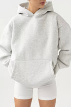Oversized Solid Pullover Hoodie