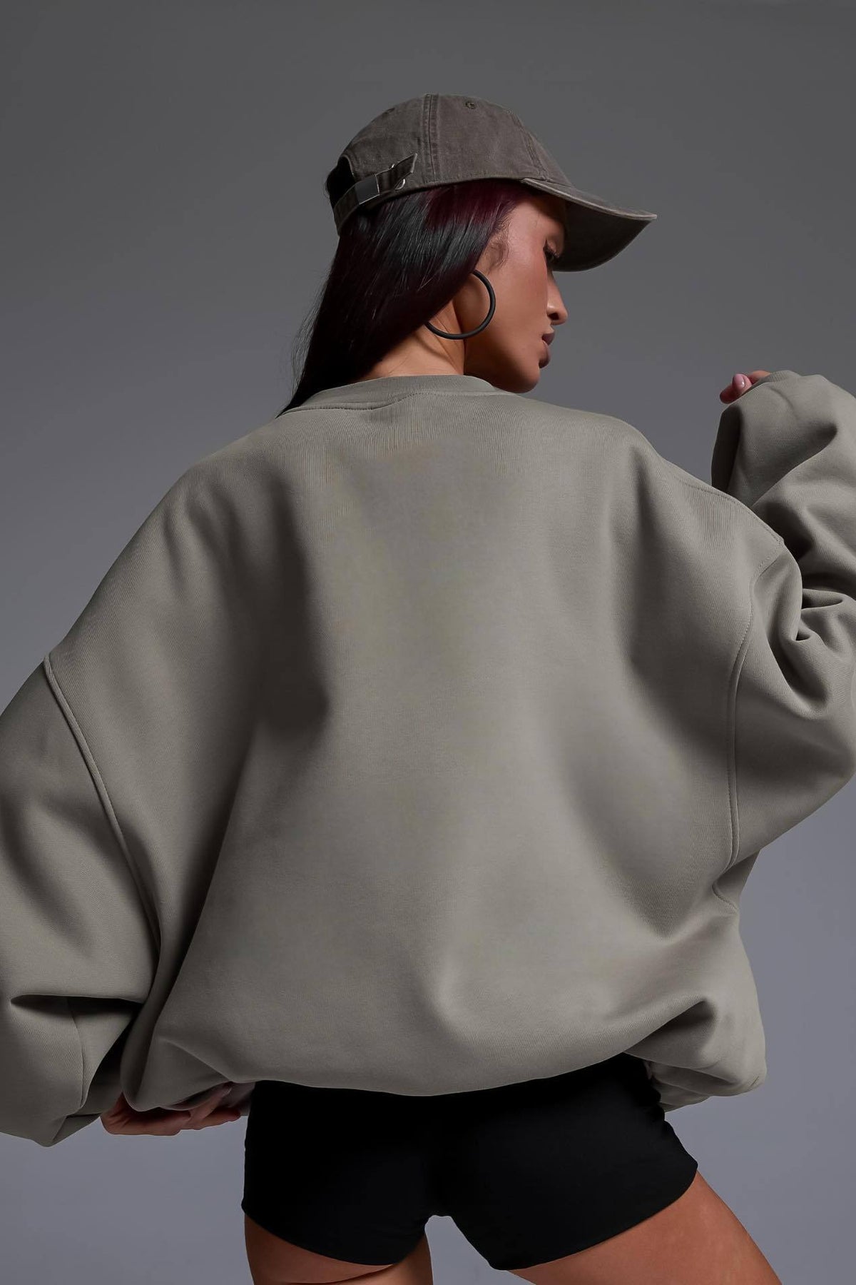 Statement Graphic Crew Neck Sweatshirt