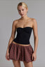 Ribbed Knit Strapless Tube Top
