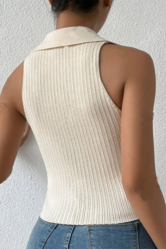 Sleeveless Knit Top Secondary image