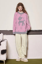 Relaxed Fit Cozy Crewneck Sweater