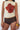 Red Hibiscus Print Cropped Tank Top Secondary image