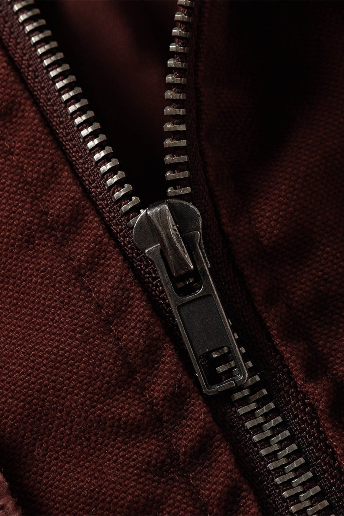 Washed Raw Seam Zip Up Jacket