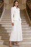 Elegant Two Piece Blazer Pleated Skirt Set