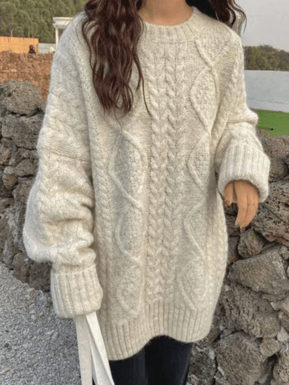 Cable Knit Jumper Sweater Sweaters