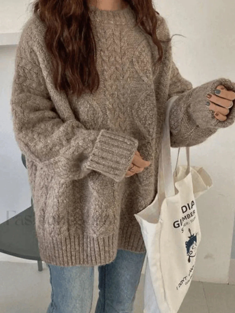 Cable Knit Jumper Sweater Sweaters