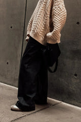 Cable Knit Loose Pullover Sweater
