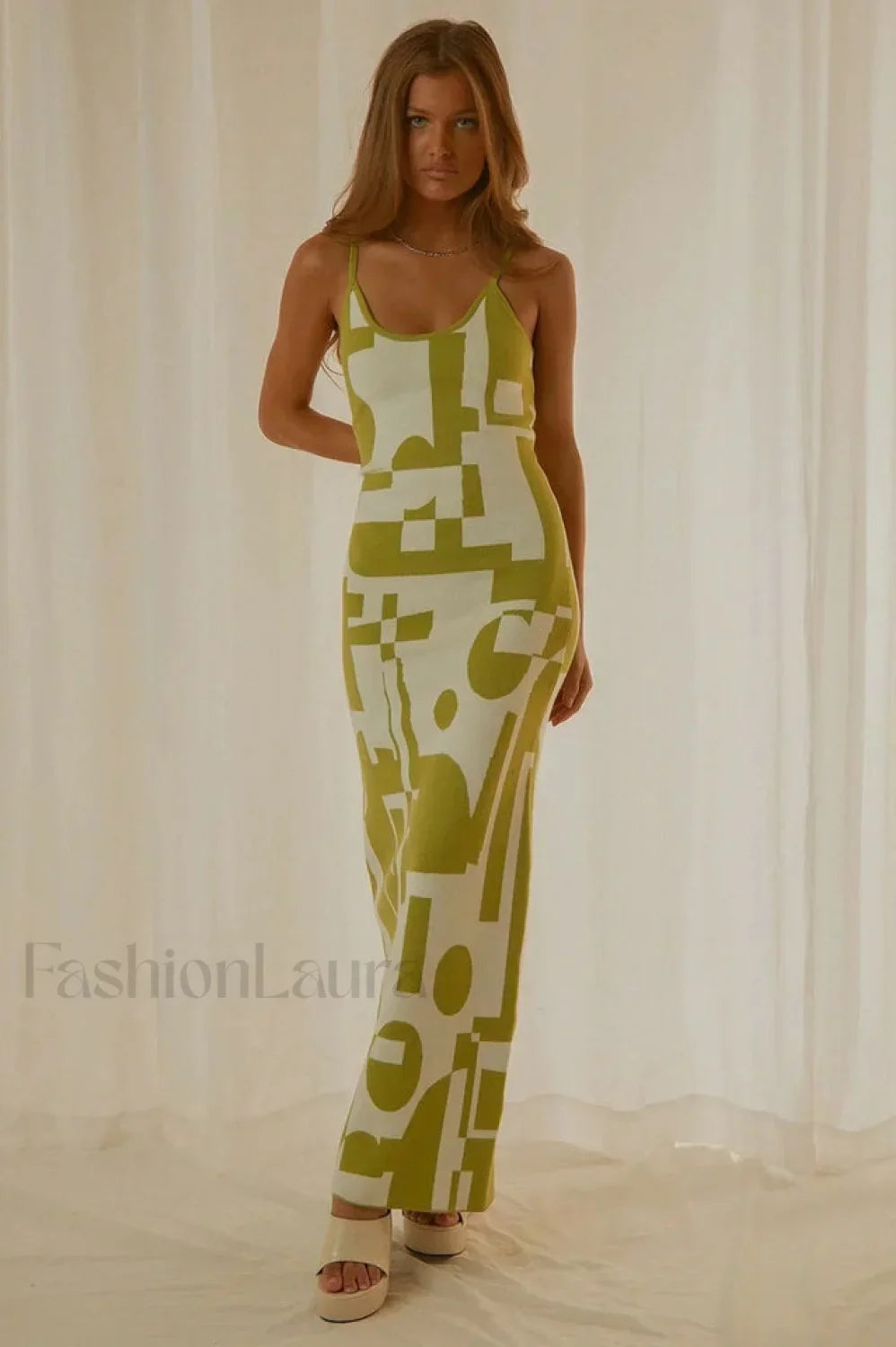 Cali Sweetheart Stylish Knit Maxi Dress S / 1# Main image