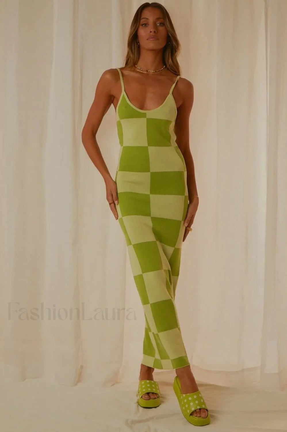Cali Sweetheart Stylish Knit Maxi Dress S / 5#