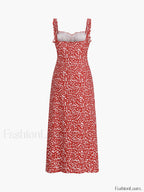 Cami Floral Bohemian Vacation Midi Dress Dresses