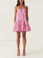 Camisole Patchwork Floral Dress
