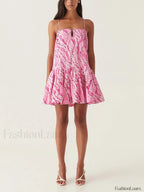 Camisole Patchwork Floral Dress