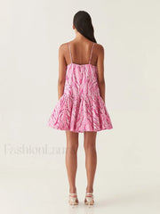 Camisole Patchwork Floral Dress