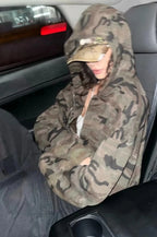 Camouflage Harajuku Zipper Hoodie