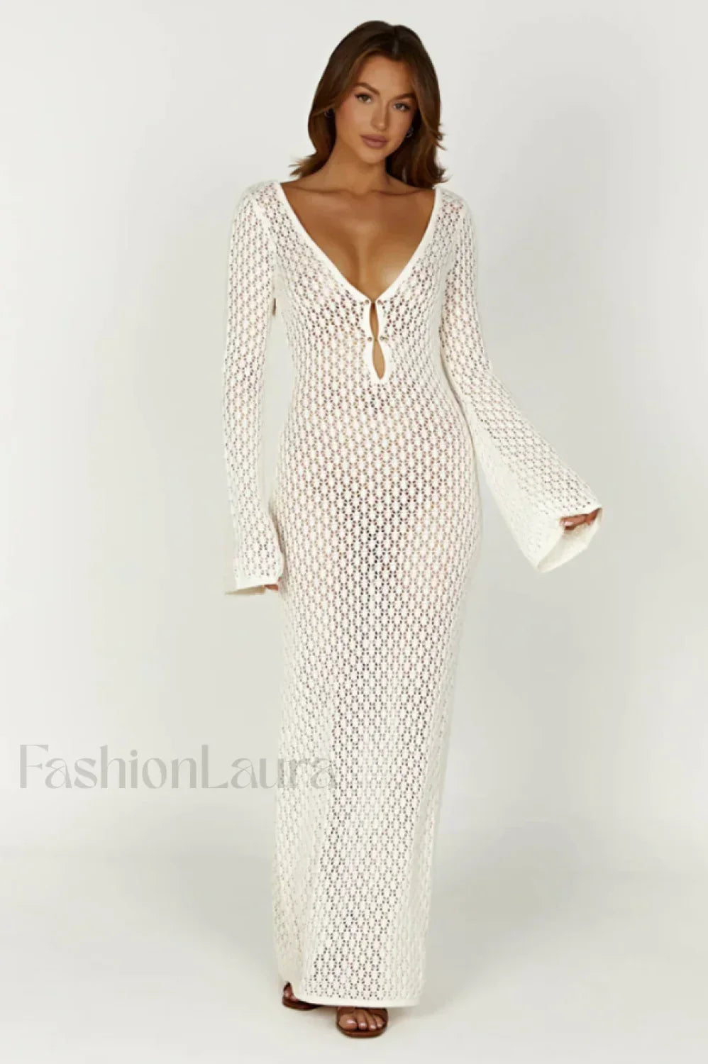 Caprice Elegant Maxi Dress S / White Main image
