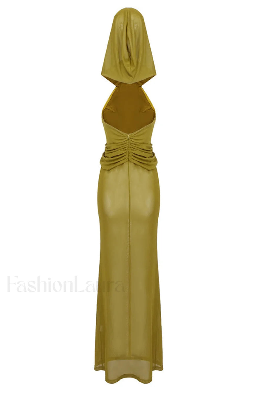Carleigh Ruche Maxi Charming Dress With Headscarf