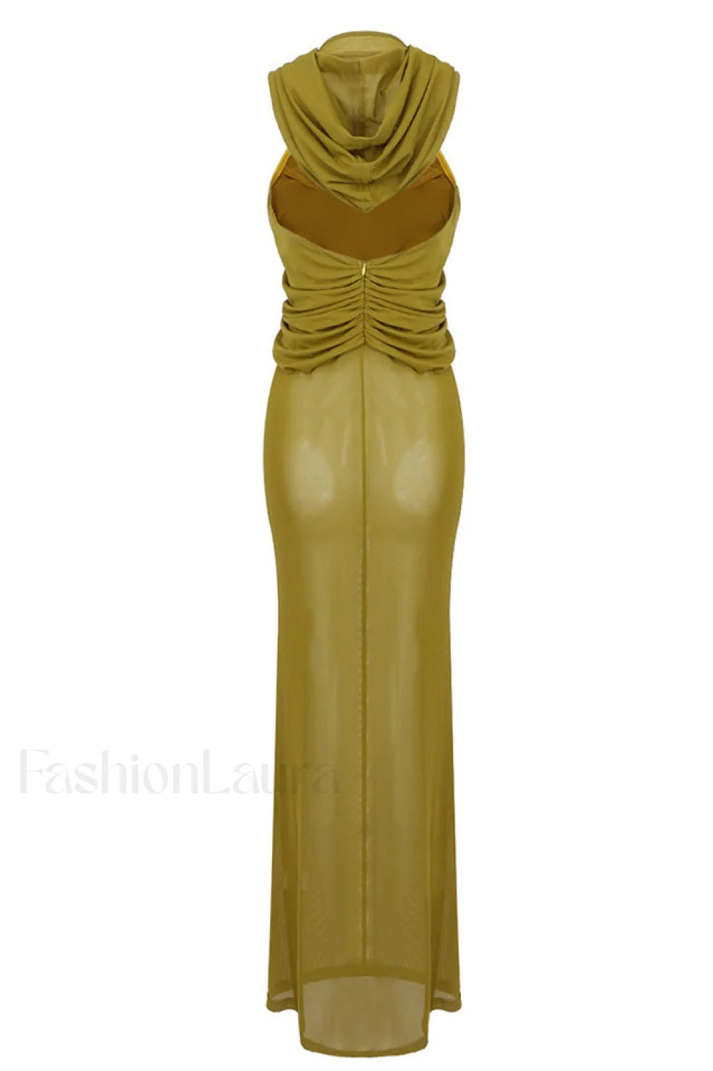 Carleigh Ruche Maxi Charming Dress With Headscarf