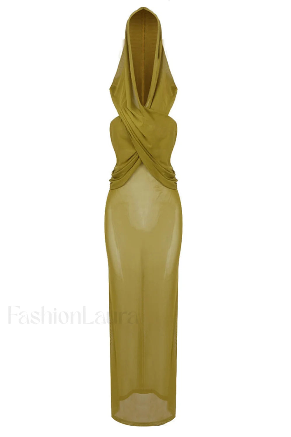 Carleigh Ruche Maxi Charming Dress With Headscarf XS / 1#