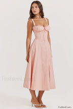Carmen Pink Stylish Tunic Sundress