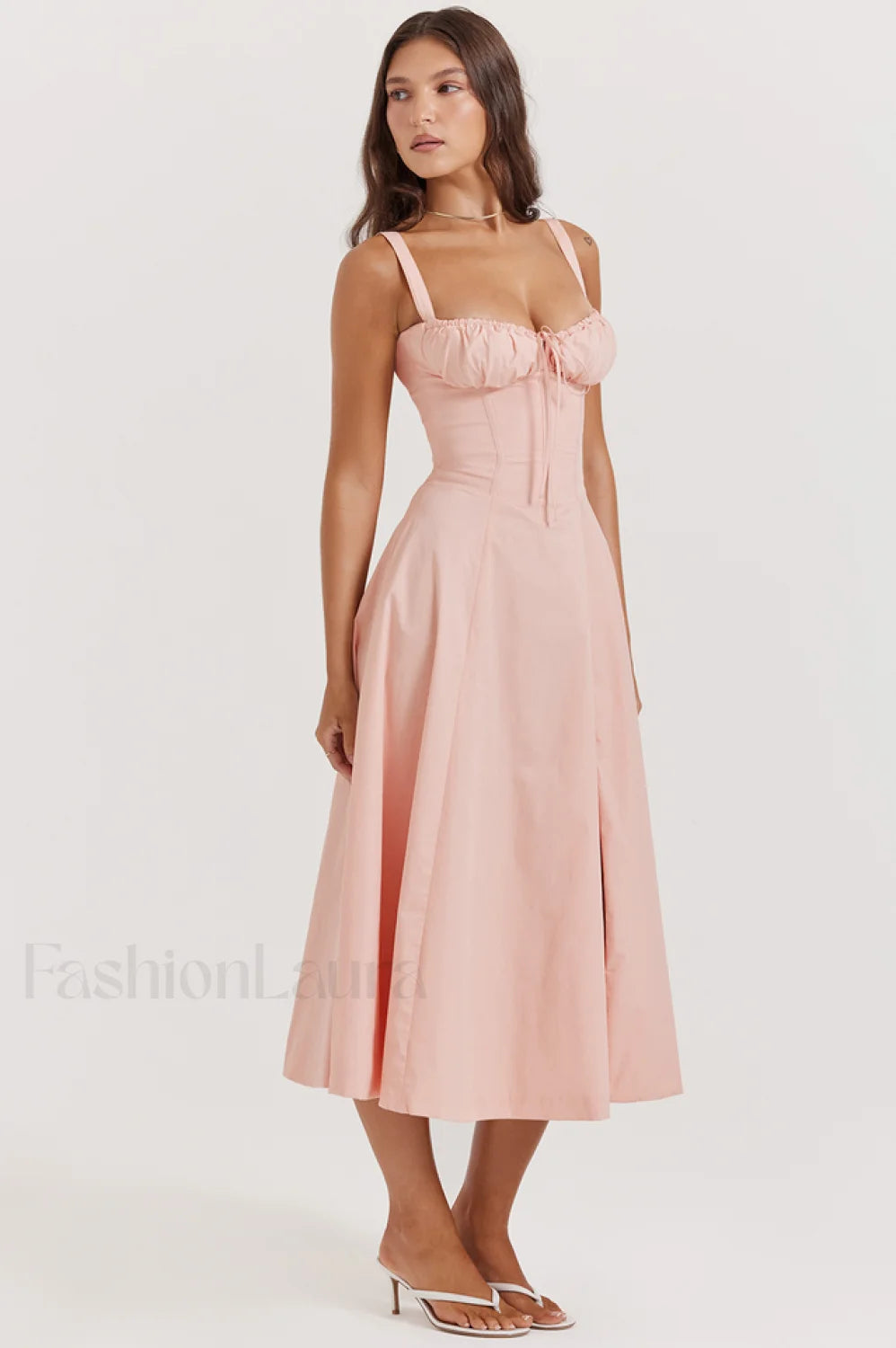 Carmen Pink Stylish Tunic Sundress