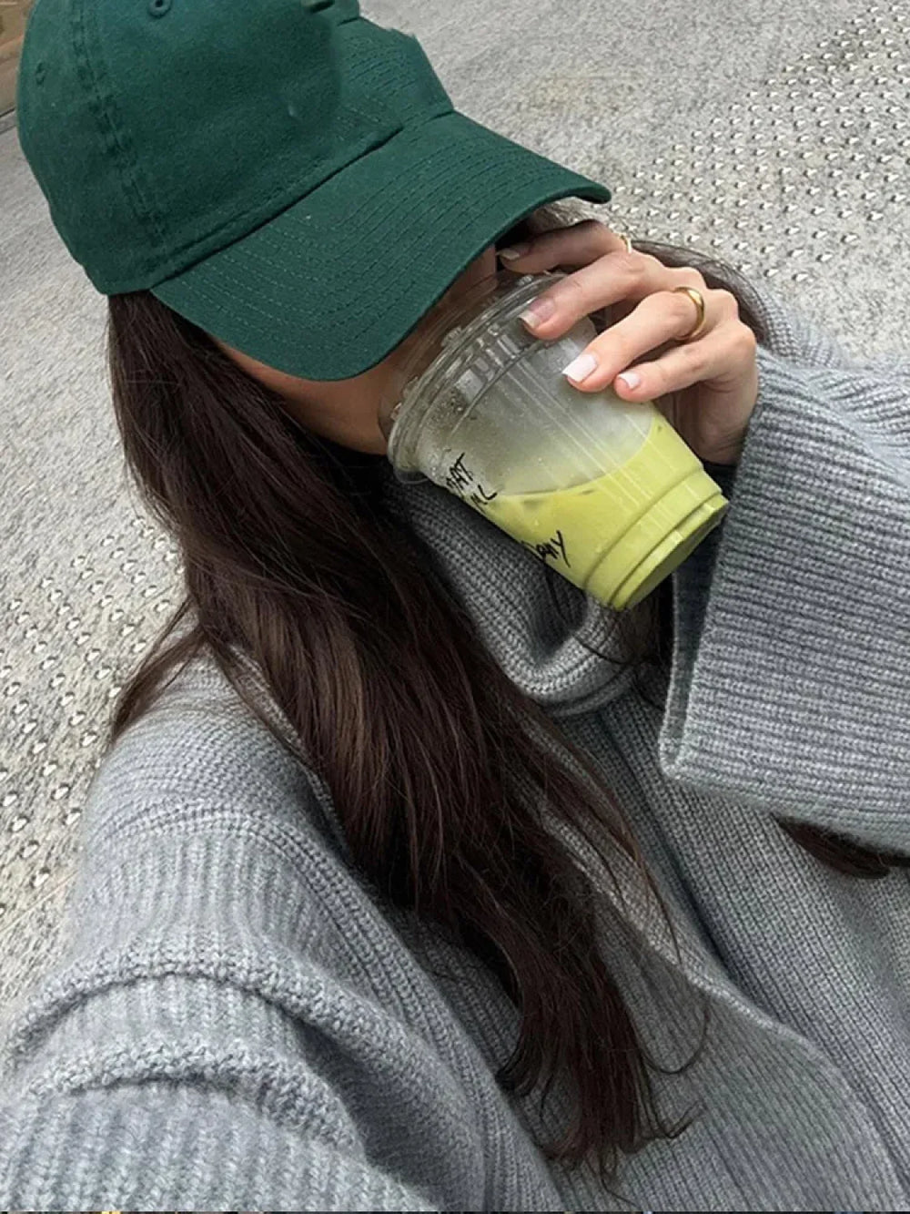 Casual Grey Cropped Oversize Women’s Scarf Collar Long Sleeve Knitted Pullover Sweater Sweaters L