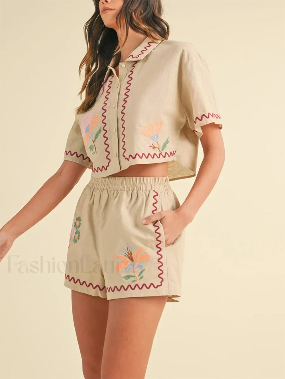 Casual Loose Top Shorts Two Piece Set