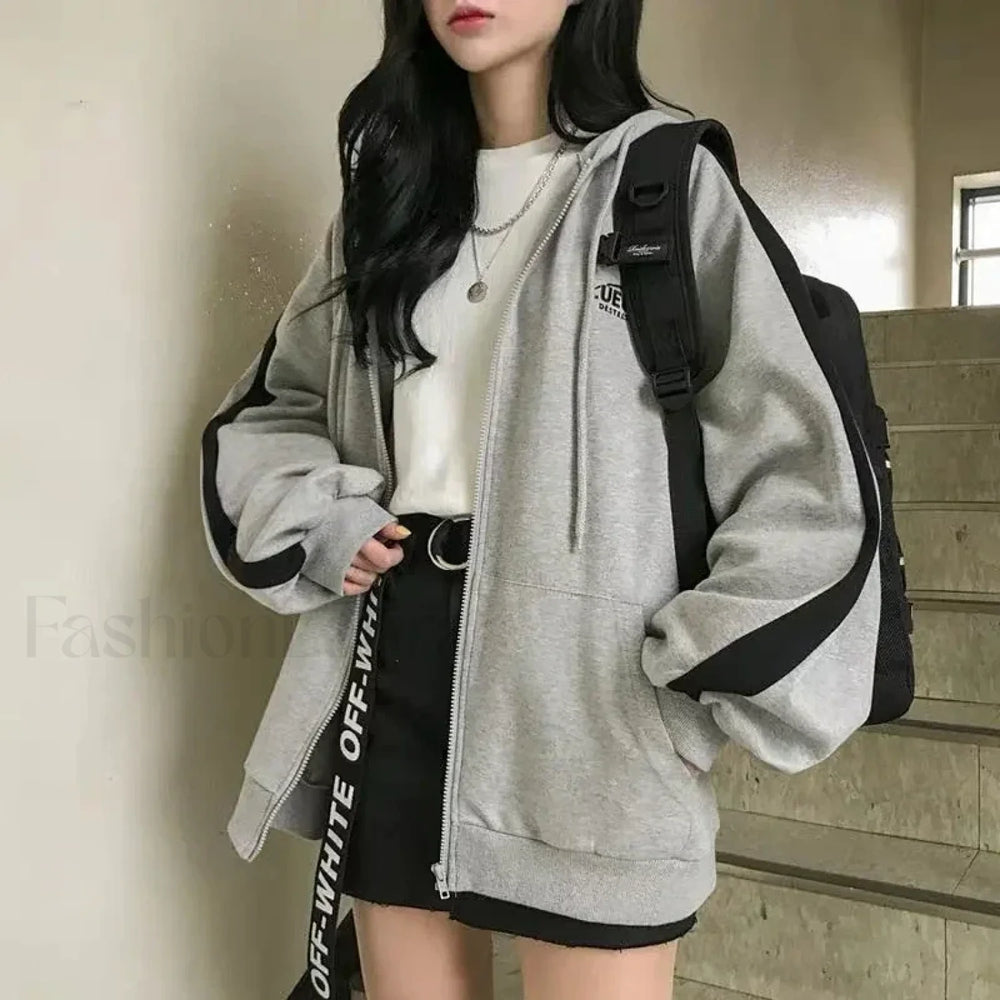 Casual Oversized Streetwear Hooded Hoody Sweatshirts & Hoodies L
