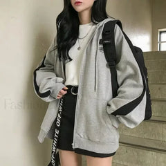 Casual Oversized Streetwear Hooded Hoody Sweatshirts & Hoodies L