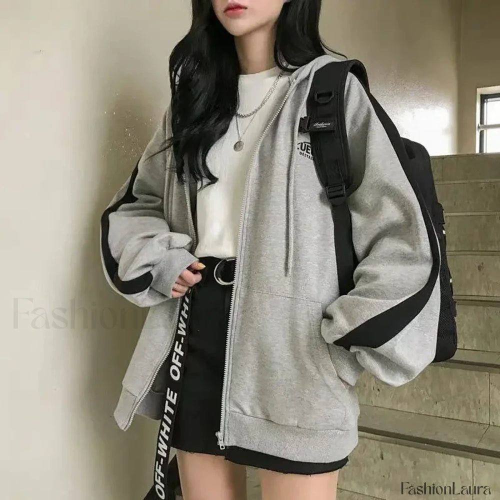 Casual Oversized Streetwear Hooded Hoody Sweatshirts & Hoodies L