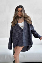 Casual Oversized Short Sleeve Blouse