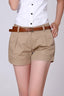 Cotton Mid Waist Loose Fit Casual Shorts
