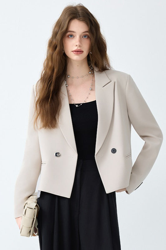 Casual Loose Fit Blazer S / Ivory Main image