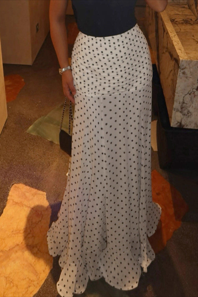Ruffled Polka Dot Mermaid Skirt Main image